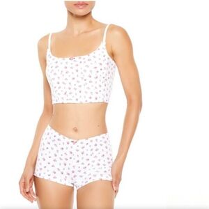 Rosette Corset Cami & Shorts Set